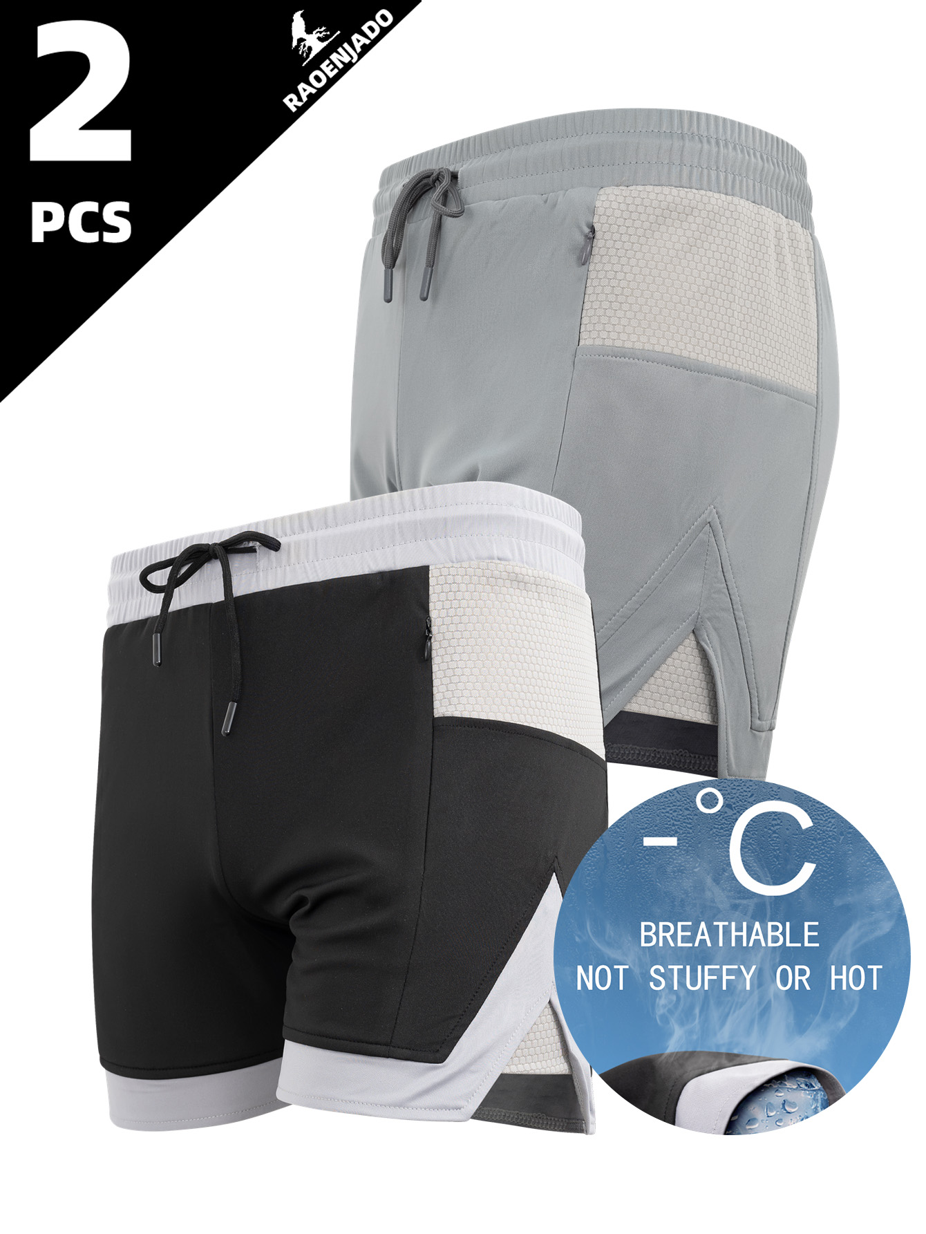 Trunk Breathable Men - กางเกงขาสั้นกีฬาผู้ชาย แห้งเร็ว สำหรับวิ่งในฤดูร้อน น้ำหนักเบา ระบายอากาศได้ดี ใช้เป็นกางเกงว่ายน้ำได้