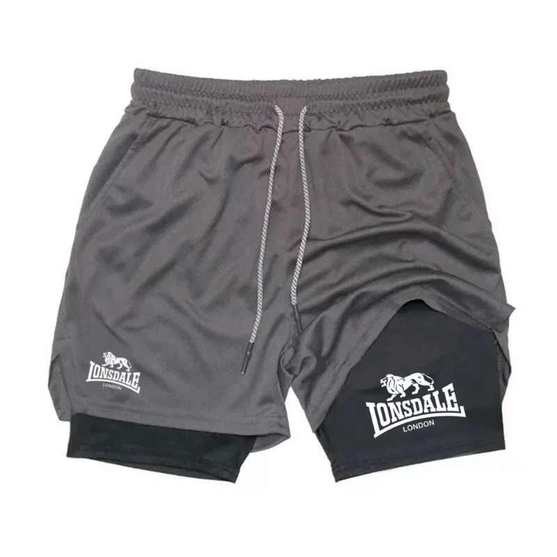 Compression Shorts Athletes - กางเกงวิ่ง 2 in 1 สำหรับผู้ชาย กางเกงออกกำลังกายแบบรัดรูป