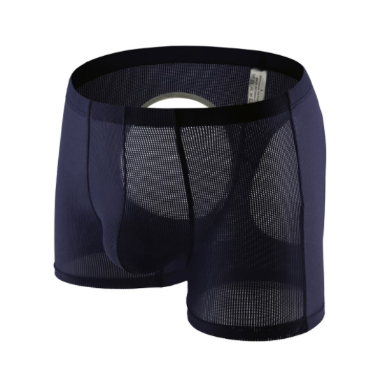 Mesh Sport Boxer - กางเกงบ็อกเซอร์ชายแบบเปิดด้านหลัง ผ้าตาข่ายระบายอากาศ ช่องรูปตัวยู ชุดชั้นในเซ็กซี่ ชุดอีโรติก สำหรับออกกำลังกาย