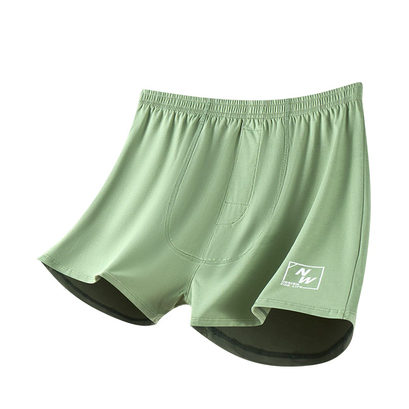 Boxer Shorts Modal - กางเกงบ็อกเซอร์ชายสีพื้น ผ้าโมดอลผสมคอตตอน ทรงหลวม ระบายอากาศได้ดี นุ่มสบาย เหมาะสำหรับใส่ในบ้าน