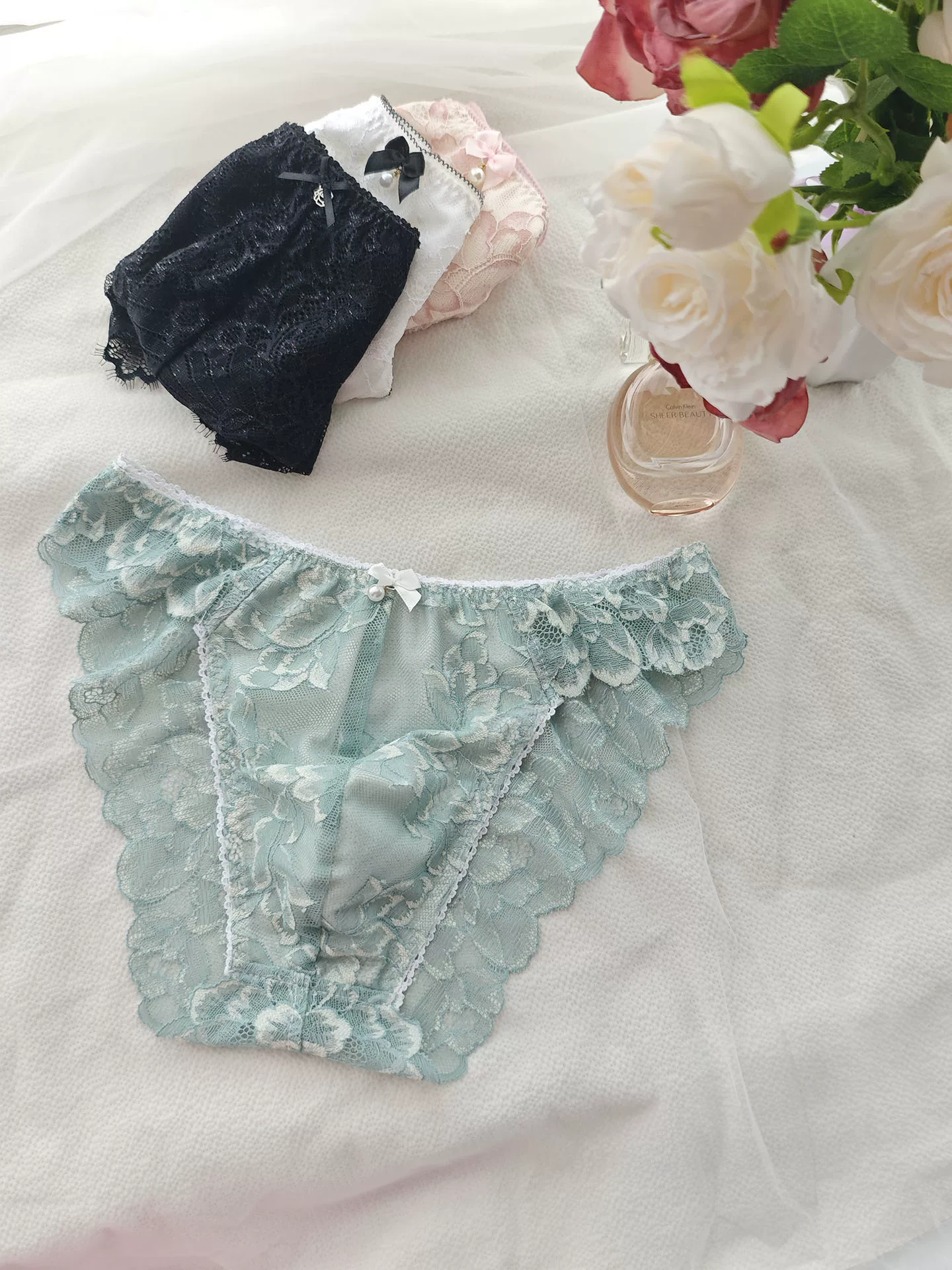 Boxer Brief Pack Cotton - กางเกงชั้นในชายทรงสลิมฟิตเอวต่ำ ผ้าฝ้ายเนื้อนุ่ม สัมผัสเนียนละเอียด ดีไซน์ลูกไม้ สำหรับกลุ่ม LGBTQ+