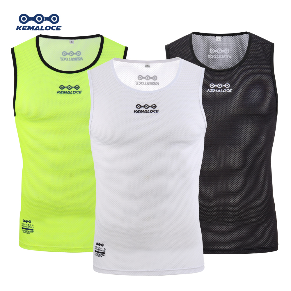 Sleeveless Undershirt - Kemaloce เสื้อกั๊กขี่จักรยาน2023สีขาวระบายอากาศได้ดีเสื้อกล้ามแขนกุดสำหรับปั่นจักรยานเสือภูเขาแห้งเร็วฤดูร้อน