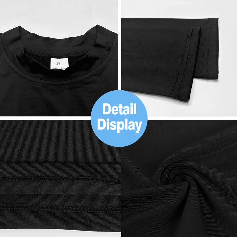 เสื้อยืดคอเต่าแขนยาวผู้ชาย แห้ - T Shirt Tight Fit บทวิจารณ์และราคา