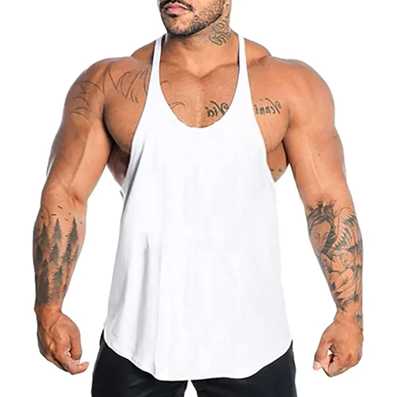 วิ่งเสื้อกั๊กผู้ชายเสื้อแขนกุด - Suspender Tank Top บทวิจารณ์และราคา
