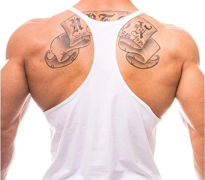 วิ่งเสื้อกั๊กผู้ชายเสื้อแขนกุด - Suspender Tank Top บทวิจารณ์และราคา