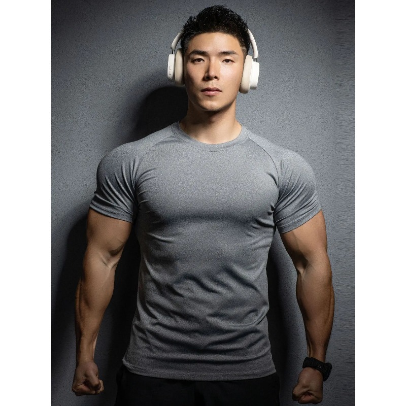 ฟิตเนส โยคะ เสื้อผ้าแห้งเร็วผู - T Shirt Tight Fit บทวิจารณ์และราคา
