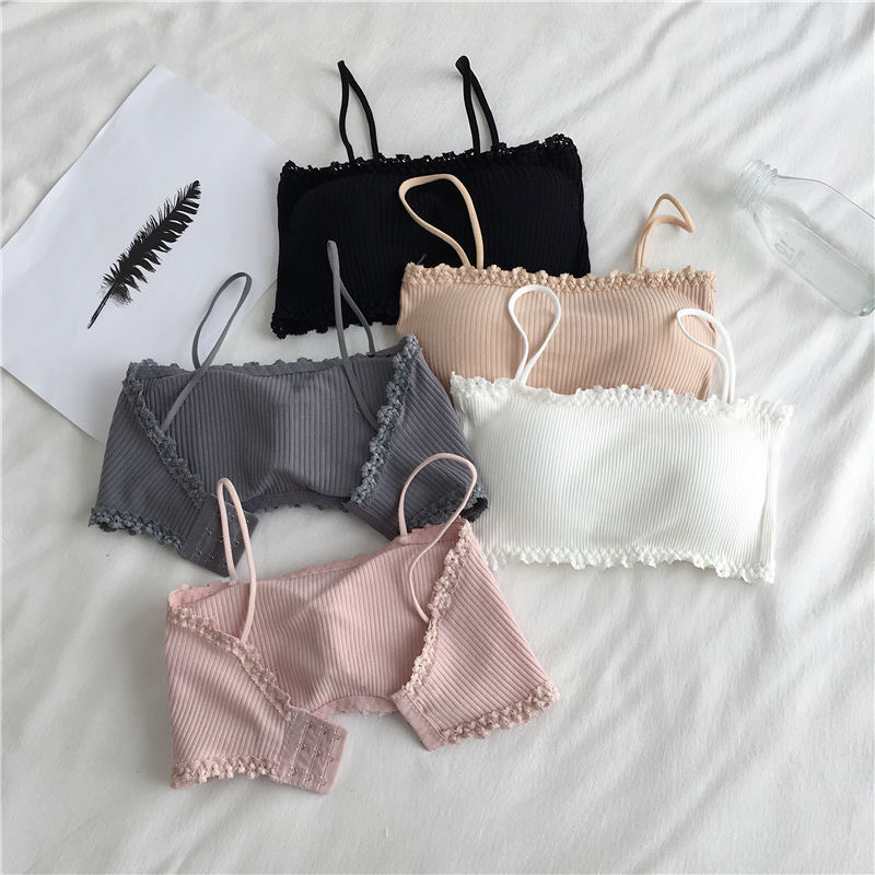 ผ้าฝ้ายผู้หญิง Bra หญิง Tube T - Suspender Tank Top บทวิจารณ์และราคา
