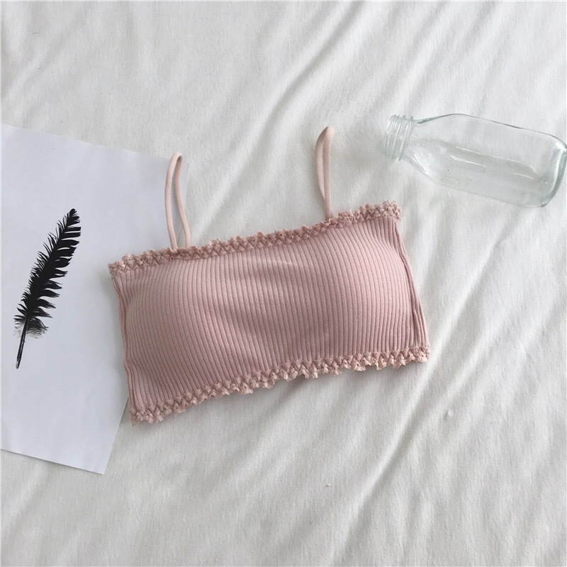 ผ้าฝ้ายผู้หญิง Bra หญิง Tube T - Suspender Tank Top บทวิจารณ์และราคา