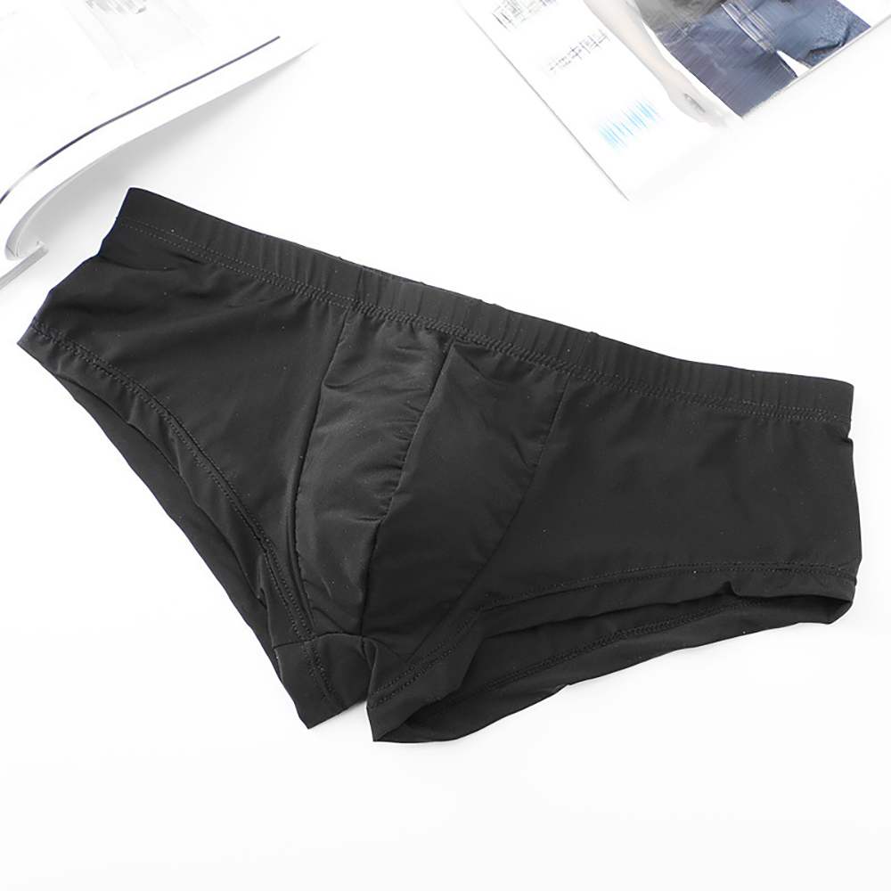 ผ้าไหมน้ําแข็งชุดชั้นในกางเกงน - Pouch Boxer Pouch บทวิจารณ์และราคา