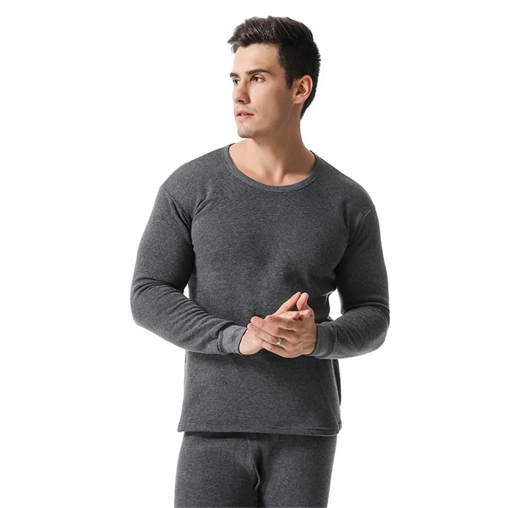 ฤดูหนาวผู้ชายชุดชั้นในชุดผ้าฝ้ - Thermal Long John บทวิจารณ์และราคา