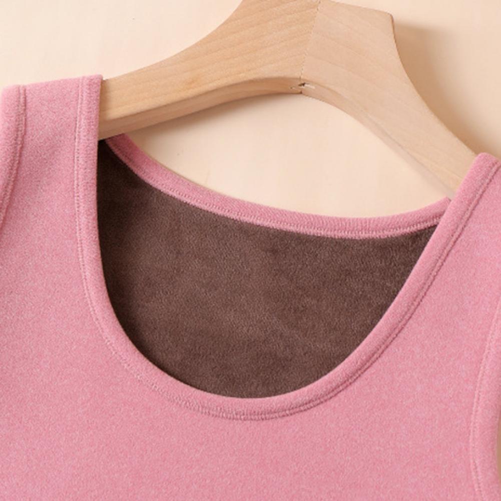 เสื้อกล้ามผู้หญิงบุขนแกะ เสื้อ - Undershirt Crew Neck บทวิจารณ์และราคา