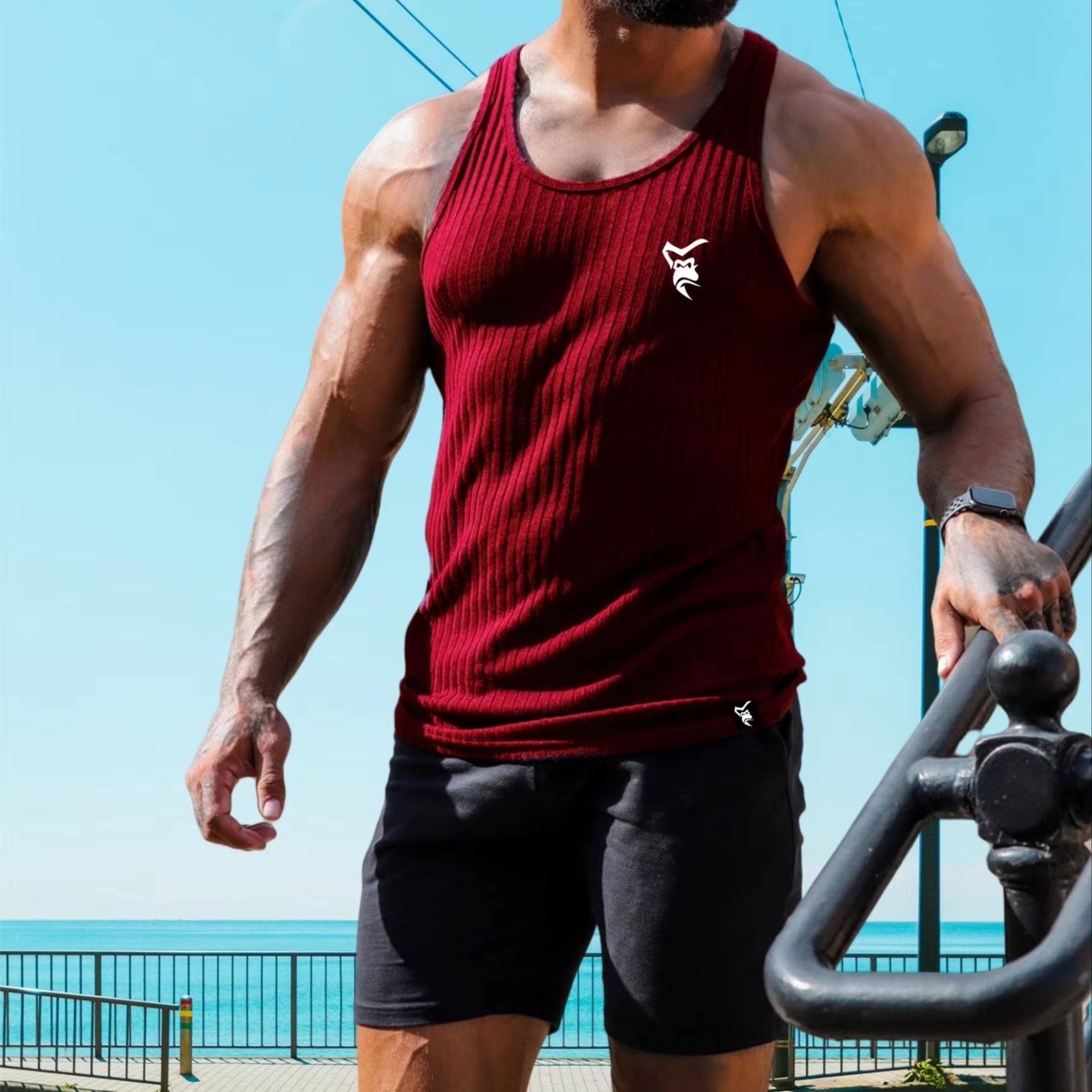 เสื้อกล้ามวิ่งแห้งเร็วสำหรับผู - Sleeveless Undershirt บทวิจารณ์และราคา