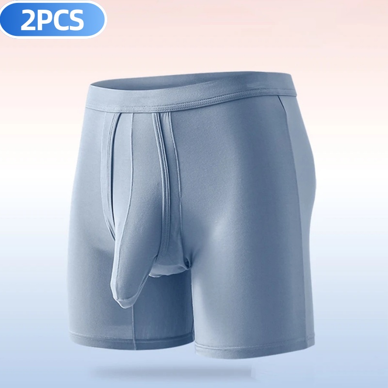 2PCS Mensขายาวชุดชั้นในแยกBall - Long Leg Trunk Men บทวิจารณ์และราคา