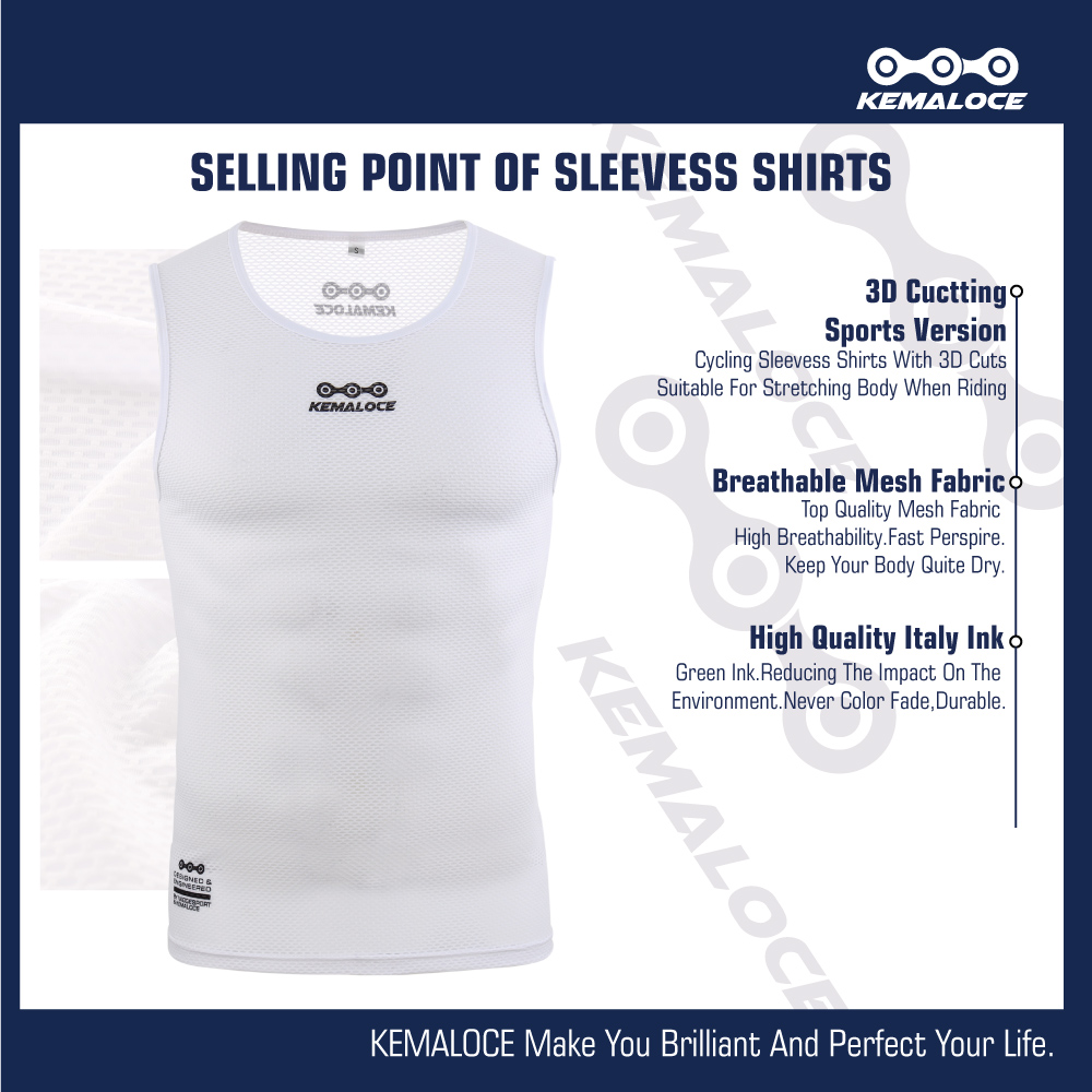 Kemaloce เสื้อกั๊กขี่จักรยาน20 - Sleeveless Undershirt บทวิจารณ์และราคา
