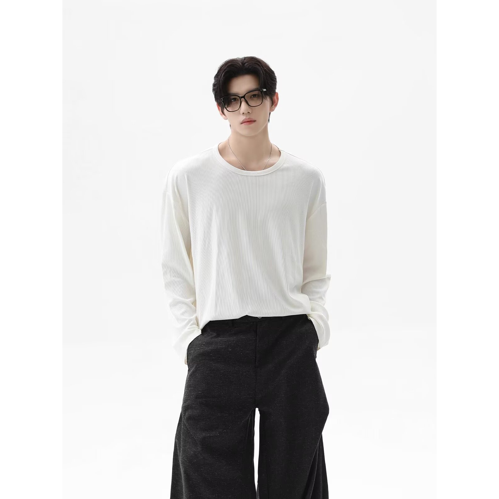 เสื้อยืดแขนยาวเนื้อผ้าใหม่ ฤดู - Undershirt Crew Neck บทวิจารณ์และราคา