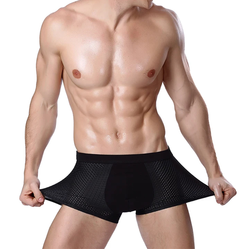 L-8XL Plus Banboo Fiber Men ชุ - Boxer Shorts Modal บทวิจารณ์และราคา