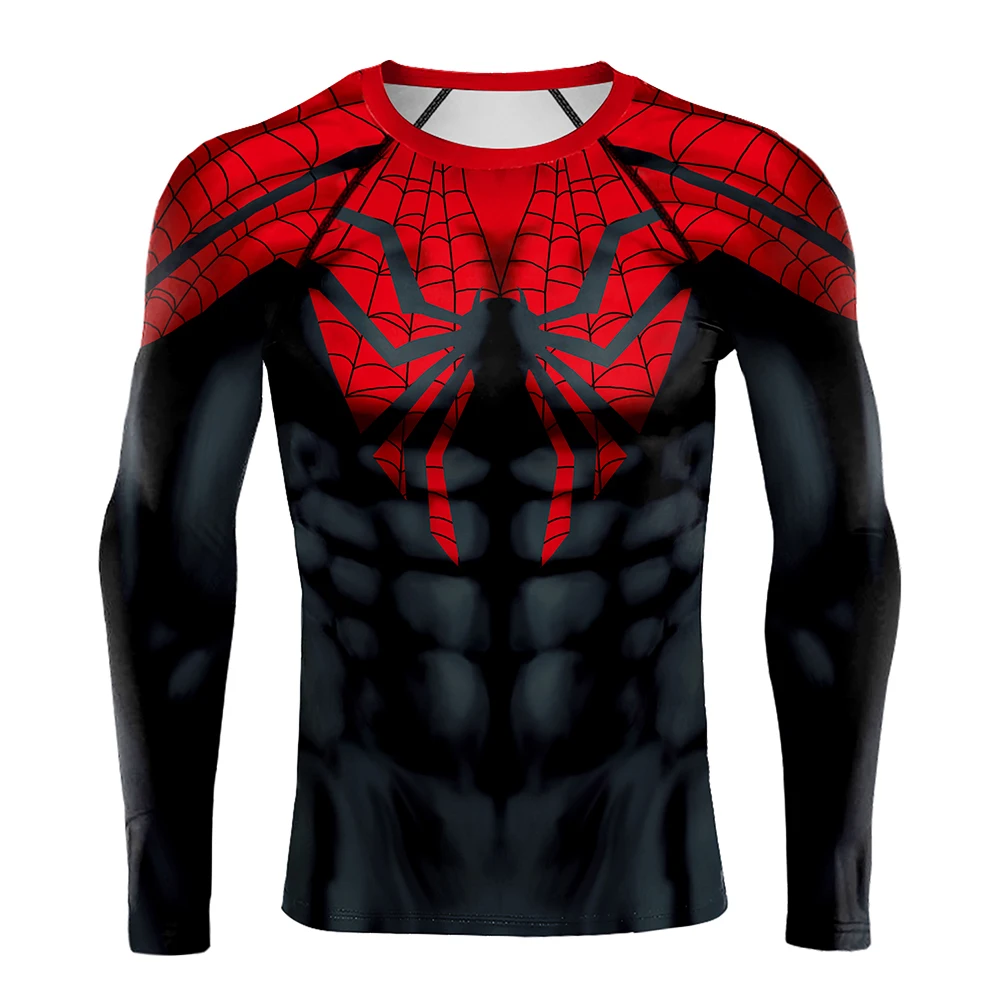 เสื้อยืดลายแมงมุมผู้ชาย เสื้อย - T Shirt Tight Fit บทวิจารณ์และราคา