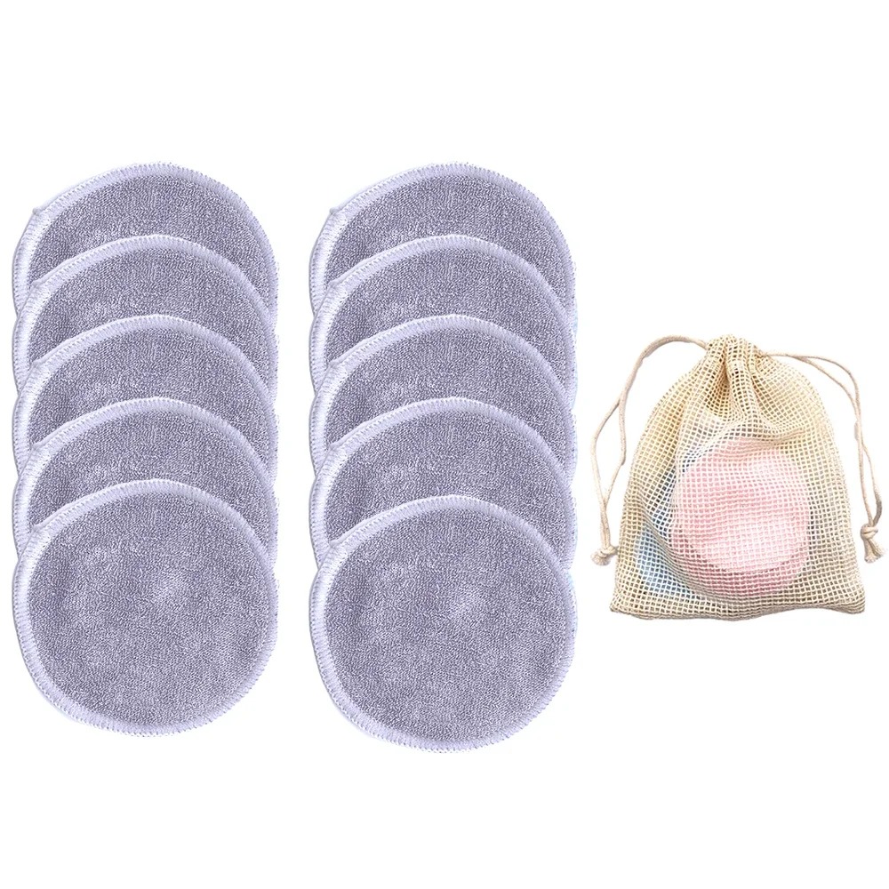 10PC แต่งหน้า Remover Pads ล้า - Bamboo Fiber Trunk บทวิจารณ์และราคา
