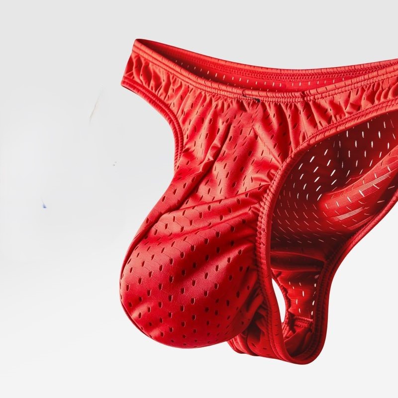 กางเกงในชายผ้าไหมตาข่าย ระบายอ - Mesh Sport Boxer บทวิจารณ์และราคา