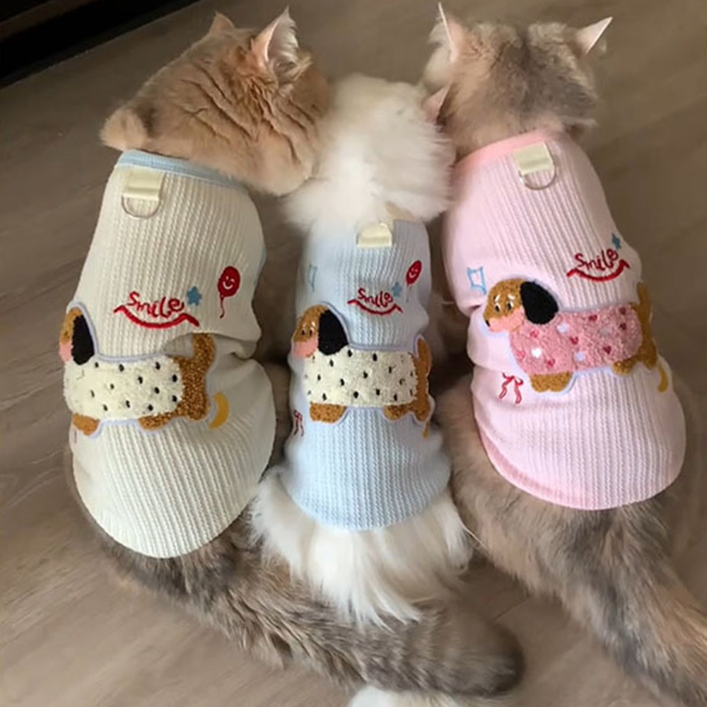 เสื้อกั๊กแมวตัวเล็ก เสื้อซับใน - Sleeveless Undershirt บทวิจารณ์และราคา