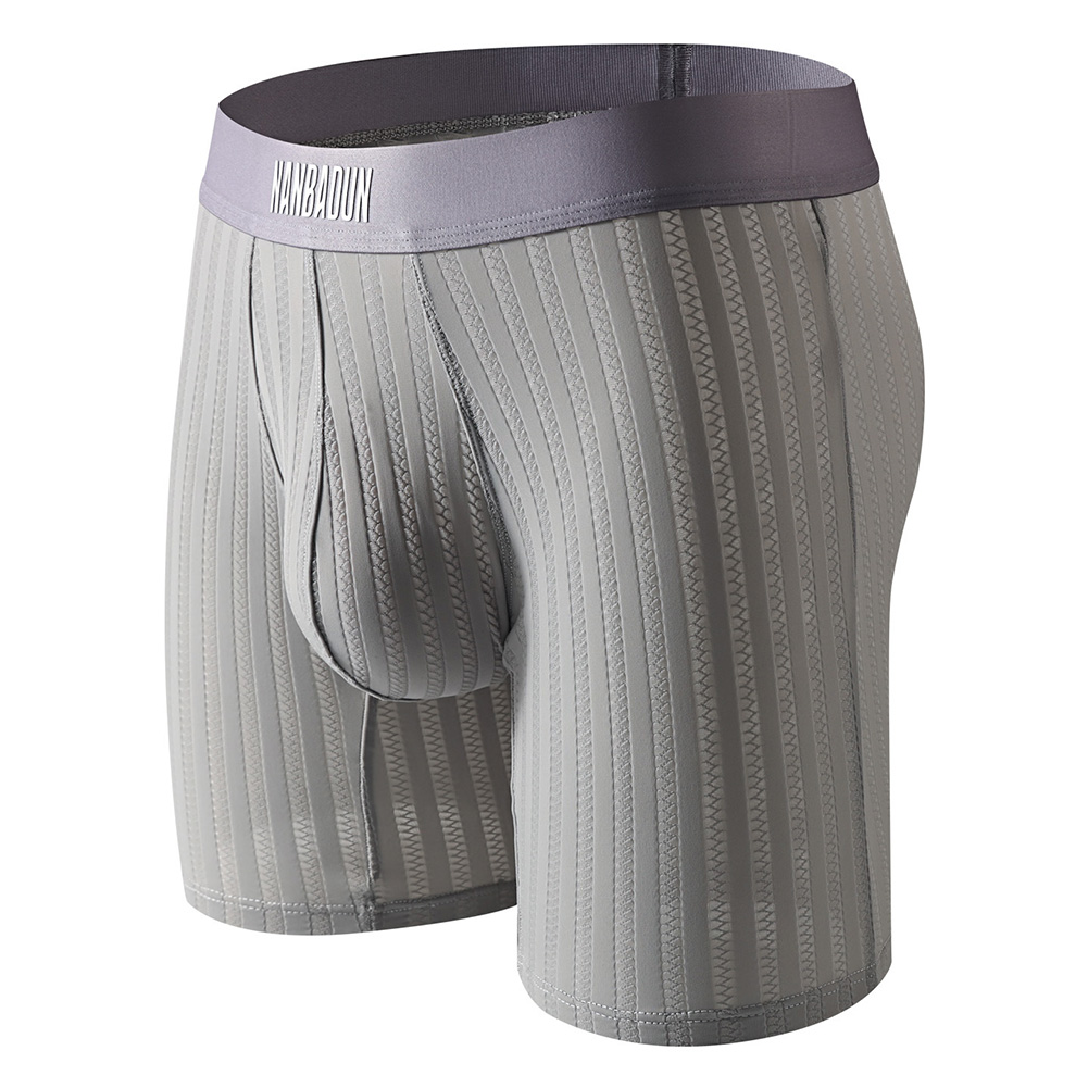 กางเกงบ็อกเซอร์ชายขายาวผ้าไอซ์ - Long Leg Trunk Men บทวิจารณ์และราคา