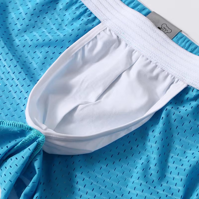 กางเกงขาสั้นผู้ชายผ้าตาข่ายพิม - Mesh Sport Boxer บทวิจารณ์และราคา