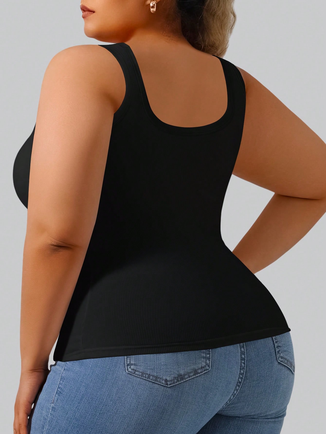 เสื้อกล้ามครอปผ้าริบยืดหยุ่นสู - Tank Top Ribbed บทวิจารณ์และราคา