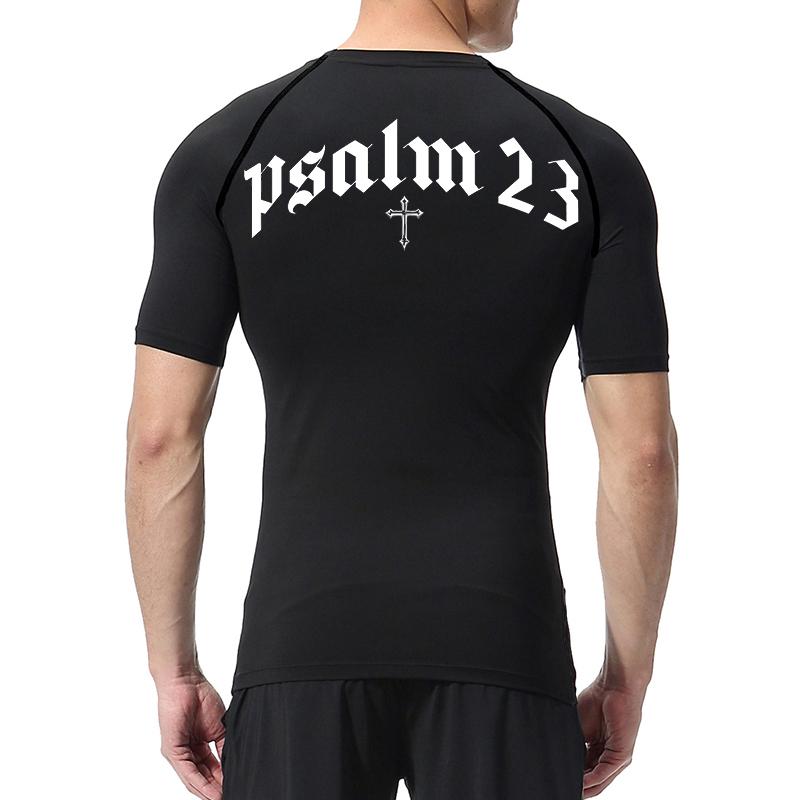 Psalm 23เสื้อรัดรูปพิมพ์ลายกาก - Base Layer Top บทวิจารณ์และราคา