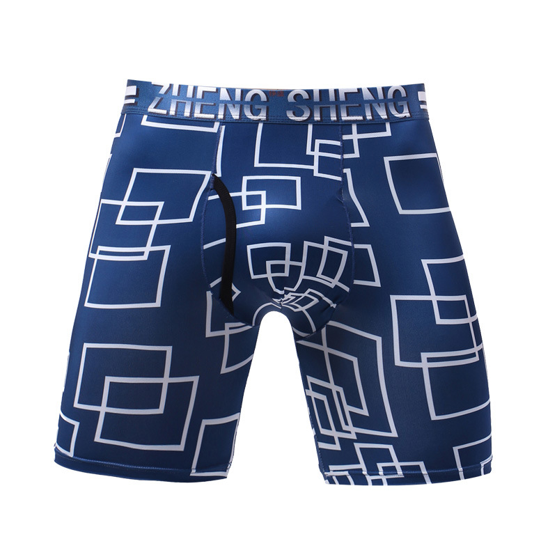 กางเกงในบ็อกเซอร์ขาสั้นชายผ้าไ - Long Leg Trunk Men บทวิจารณ์และราคา