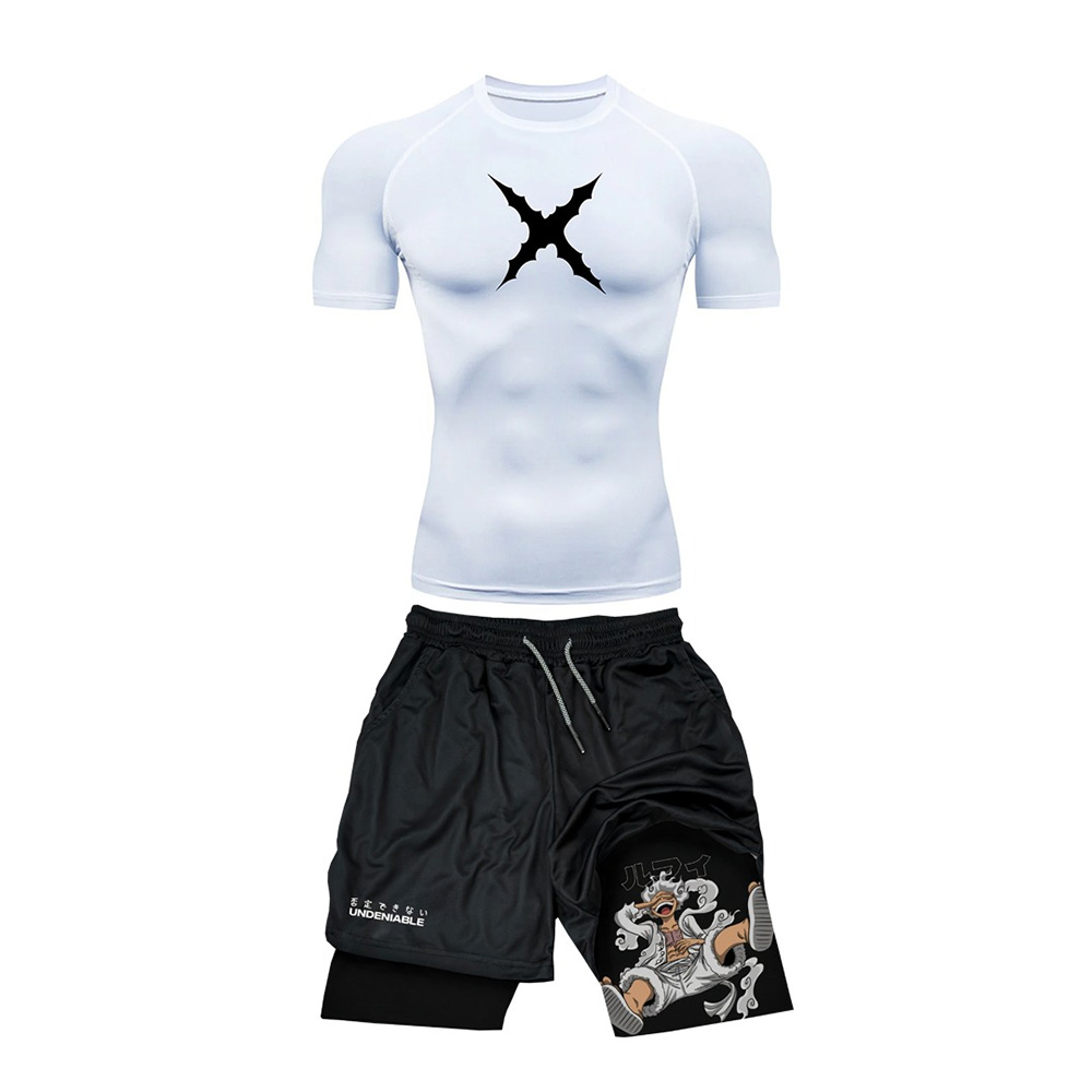ชุดเสื้อยืดแขนสั้นและกางเกงขาส - T Shirt Tight Fit บทวิจารณ์และราคา