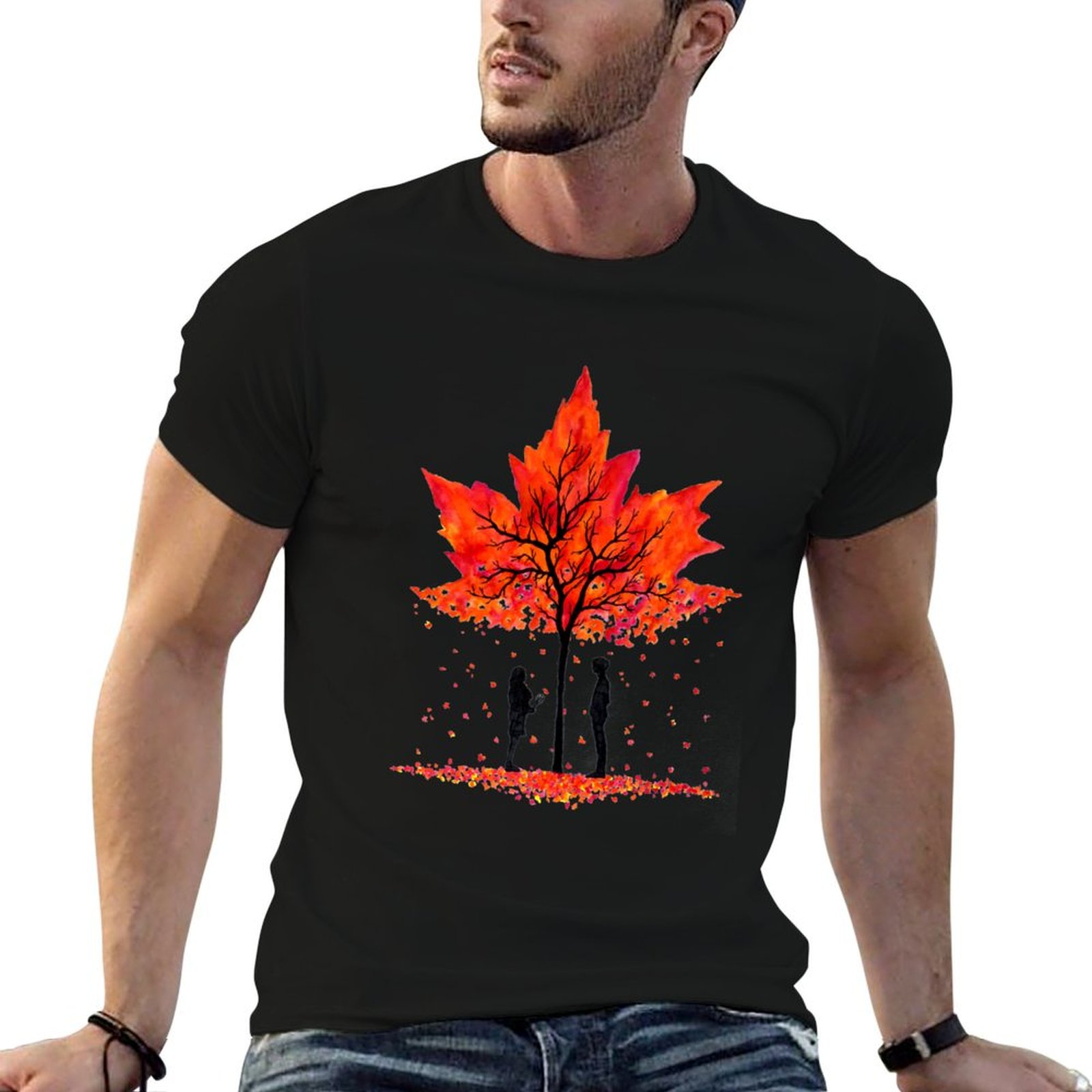 เสื้อยืด Love under the Maple  - Undershirt Crew Neck บทวิจารณ์และราคา